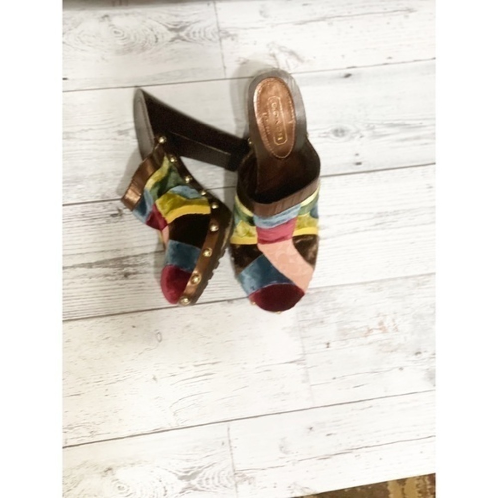 Coach Estelle Ergo Patchwork Mules - Picture 4 of 8
